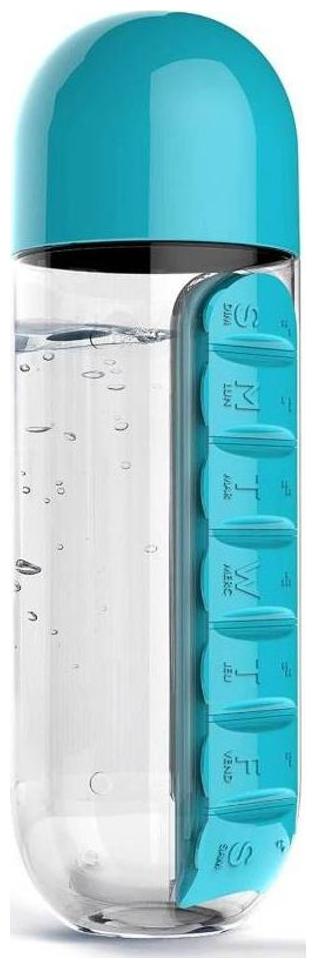

Lovato Plastic Blue Water Bottle ( 600 ml Set of 1 )