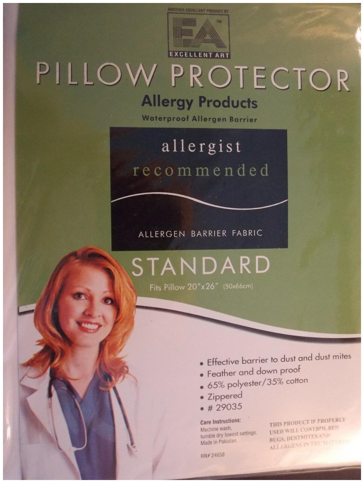 

PILLOW PROTECTOR---KING SIZE----35 COTTON---- W ZIPPER----A TERRIFIC PRODUCT