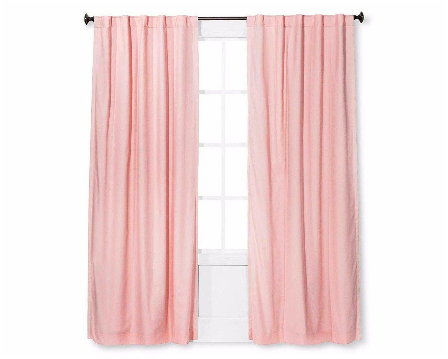 

Pillowfort Twill Light Blocking Curtain Panel Pink (42 x84 )