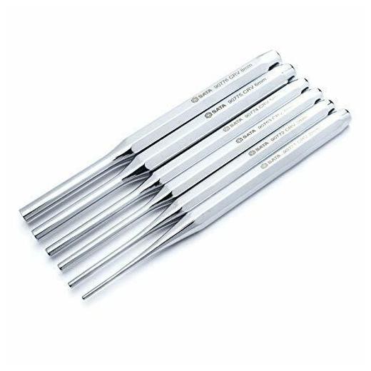 

Pin Punch Set with a Chromate Finish and 6-Piece Pin Punch Set 6-Piece