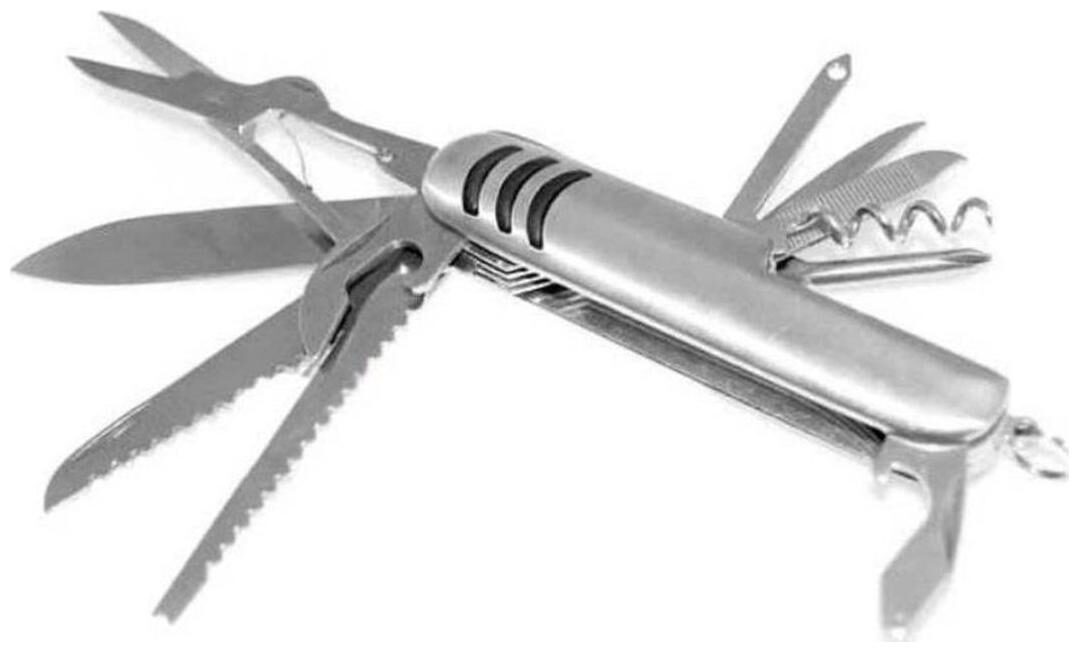 

Pin to Pen 14 Functions Multi Utility Knife Multi-utility Knife (Silver)