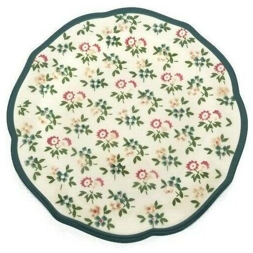 

Pioneer Woman FALL FLOWERS Salad Plate Brand New 8 1 2 Green Ivory
