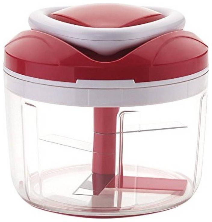 

Plastic and Stainless Steel Blade Easy Pull Smart Plastic Chopper 500 ml Red