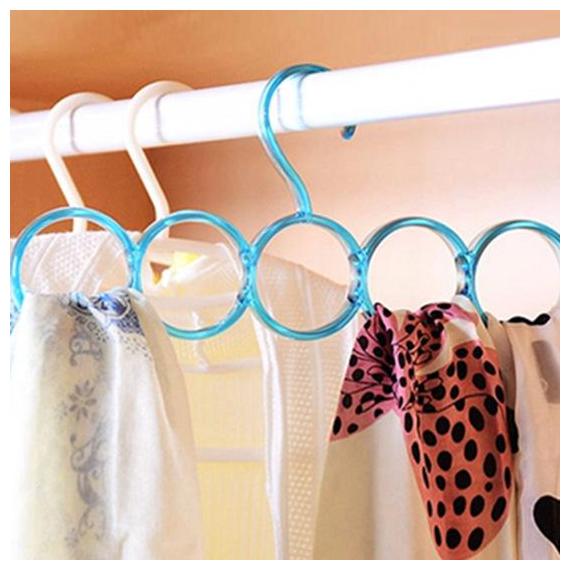 

Plastic Hangers Scarves Ties Clothes Rack (1Pc)