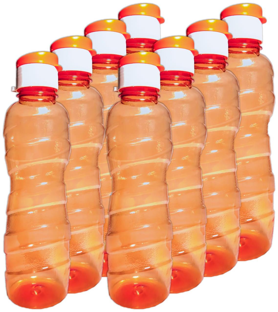 

ARNAH TREASURE Plastic Assorted Water Bottle ( 1000 ml Set of 8 )