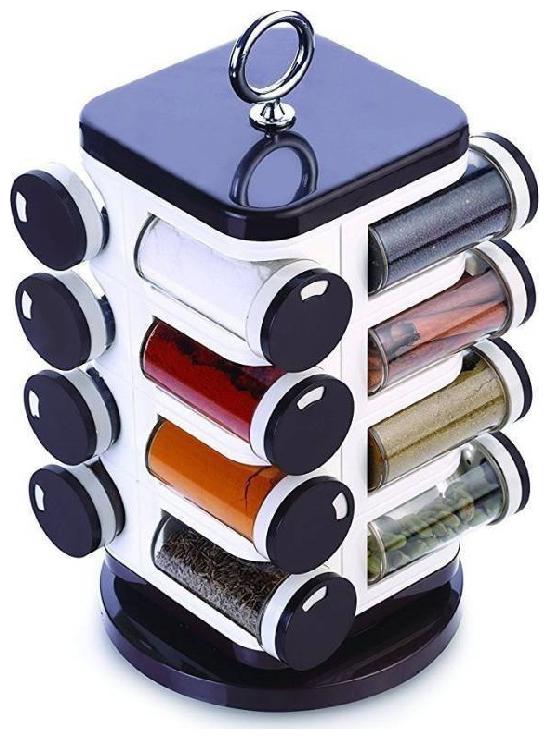 

Plastic Revolving Spice Rack Set 130ml Set of 12