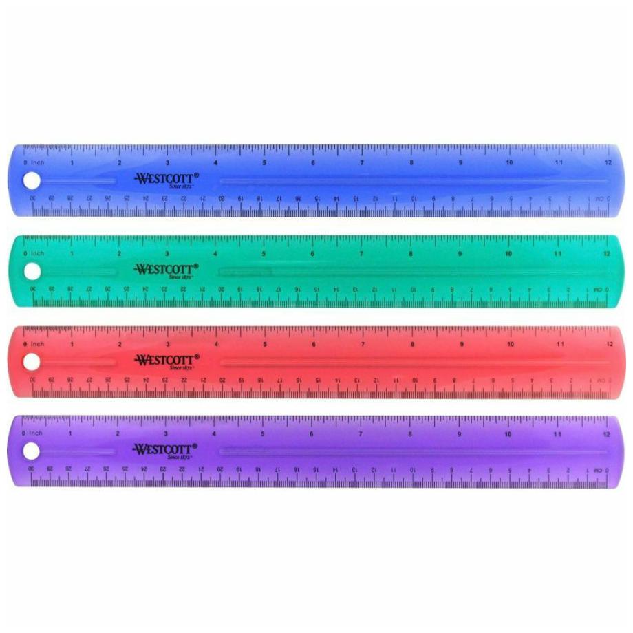 

Plastic Ruler Jewel Colored Transparent 12 Assorted