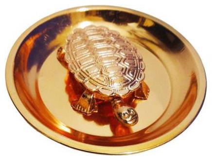 

Plate Kachua Pooja Thali For Wealth Prosperity (Brass) (pack of 1)