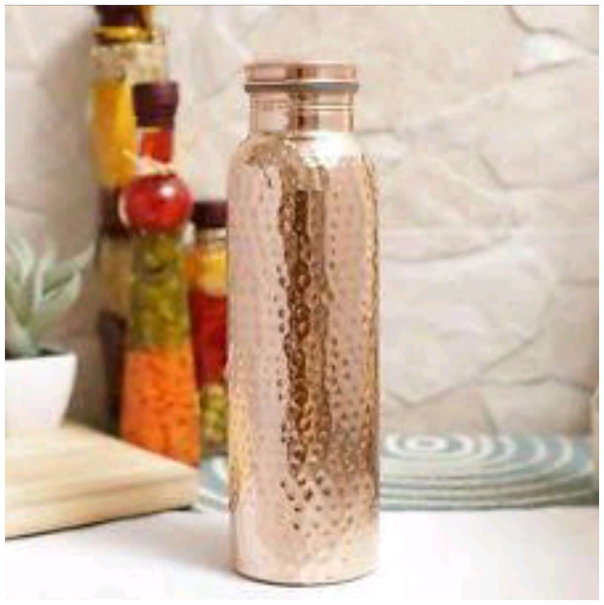 

PLAYNET Copper Brown Water Bottle ( 1000 ml Set of 1 )