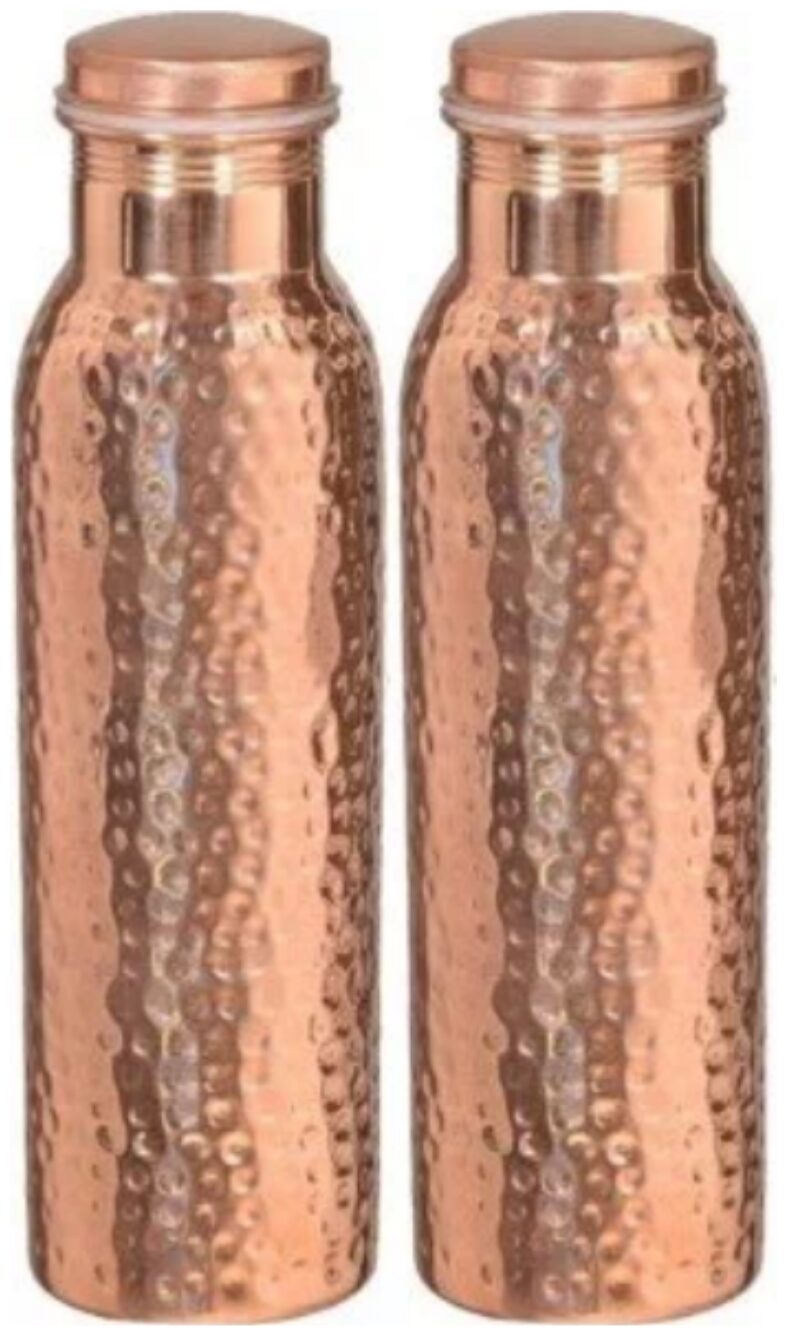 

PLAYNET Copper Brown Water Bottle ( 900 ml Set of 2 )