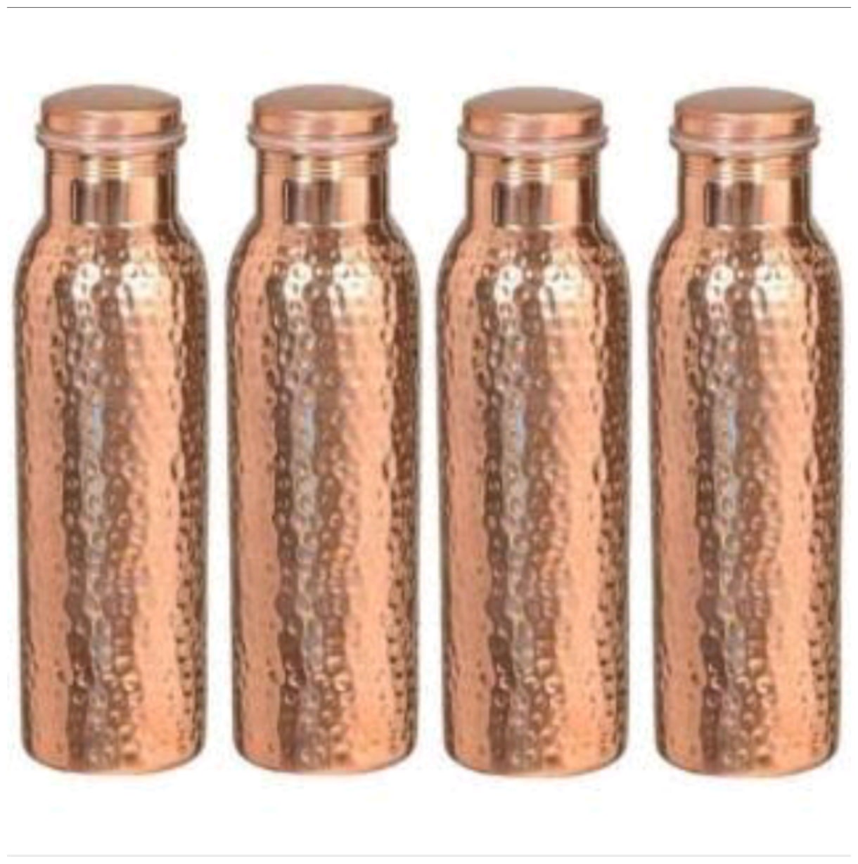 

PLAYNET Copper Brown Water Bottle ( 1000 ml Set of 4 )