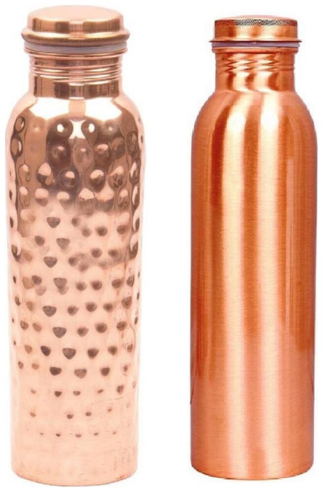 

PLAYNET Copper Brown Water Bottle ( 1000 ml Set of 2 )