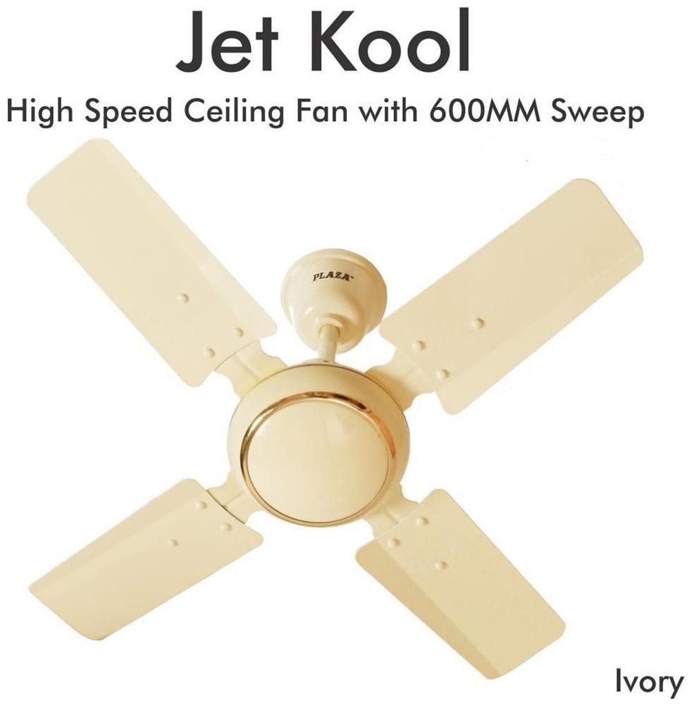 

Plaza Jet Kool 600 mm 600 mm Standard Ceiling Fan ( White Pack of 1 )
