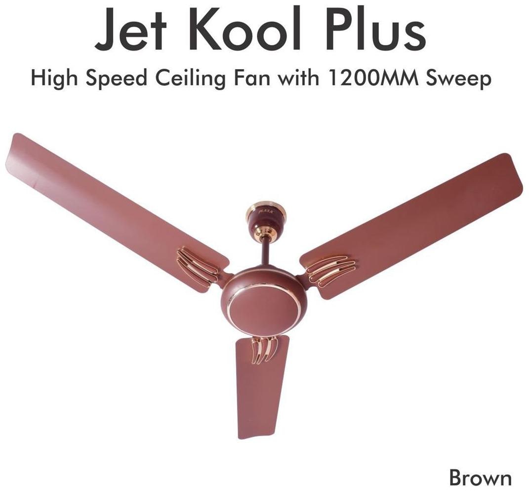 

Plaza Jet Kool Plus 1200 mm 1200 mm Economy Ceiling Fan ( Brown Pack of 1 )