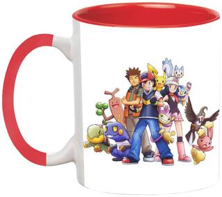 Pokemon Diamond and Pearl Coffee Mug - Birthday Gift for Kids by Ashvah-Mug-2020-Red