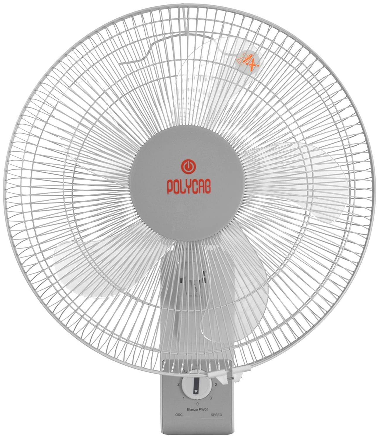 

Polycab Elanza Pw01 55 Watt Plastic Elenza 16 Wall Fan (White)