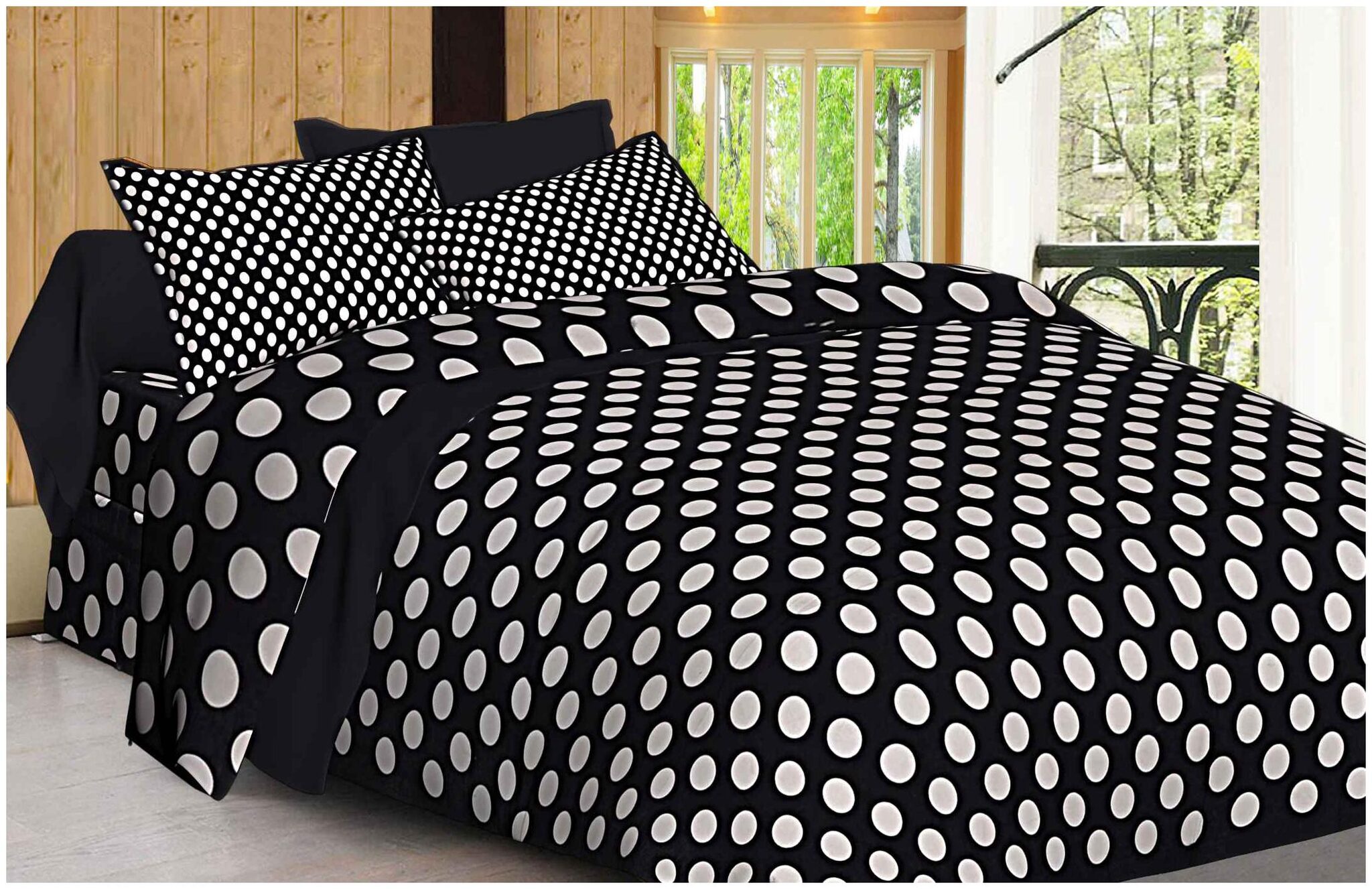

PolyCotton King Size Designer 104 TC Flat Bed Sheet