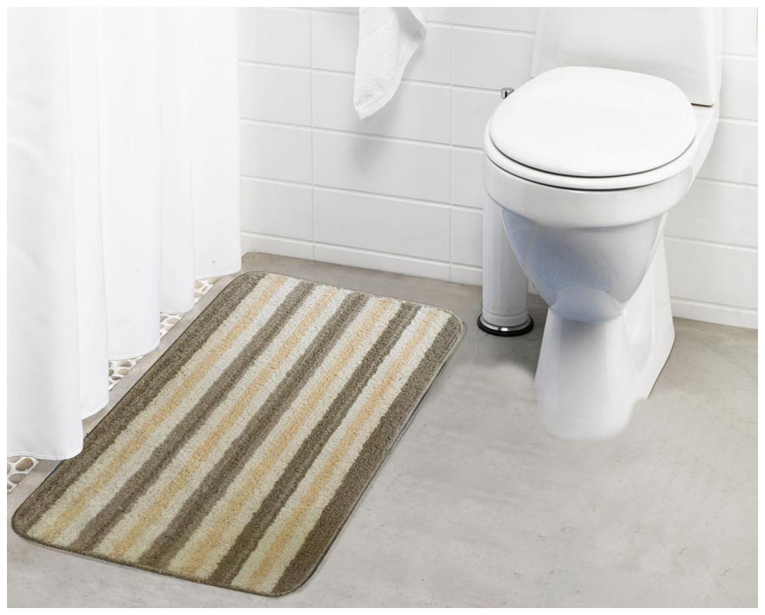 

Polyester Stripped Microfibre Small Bathmat with rubber backing (Single pc)