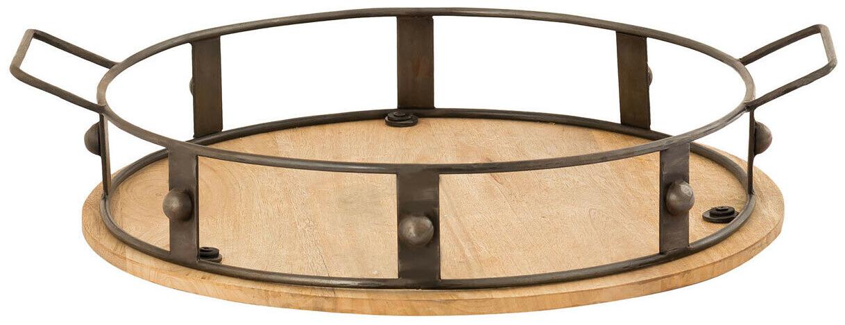 

Pomeroy 639081 Lander Antique Zinc Natural Mango Outdoor Ottoman Tray