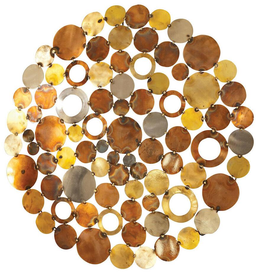 

Pomeroy 914065 Novell Round Mixed Metals Wall Art