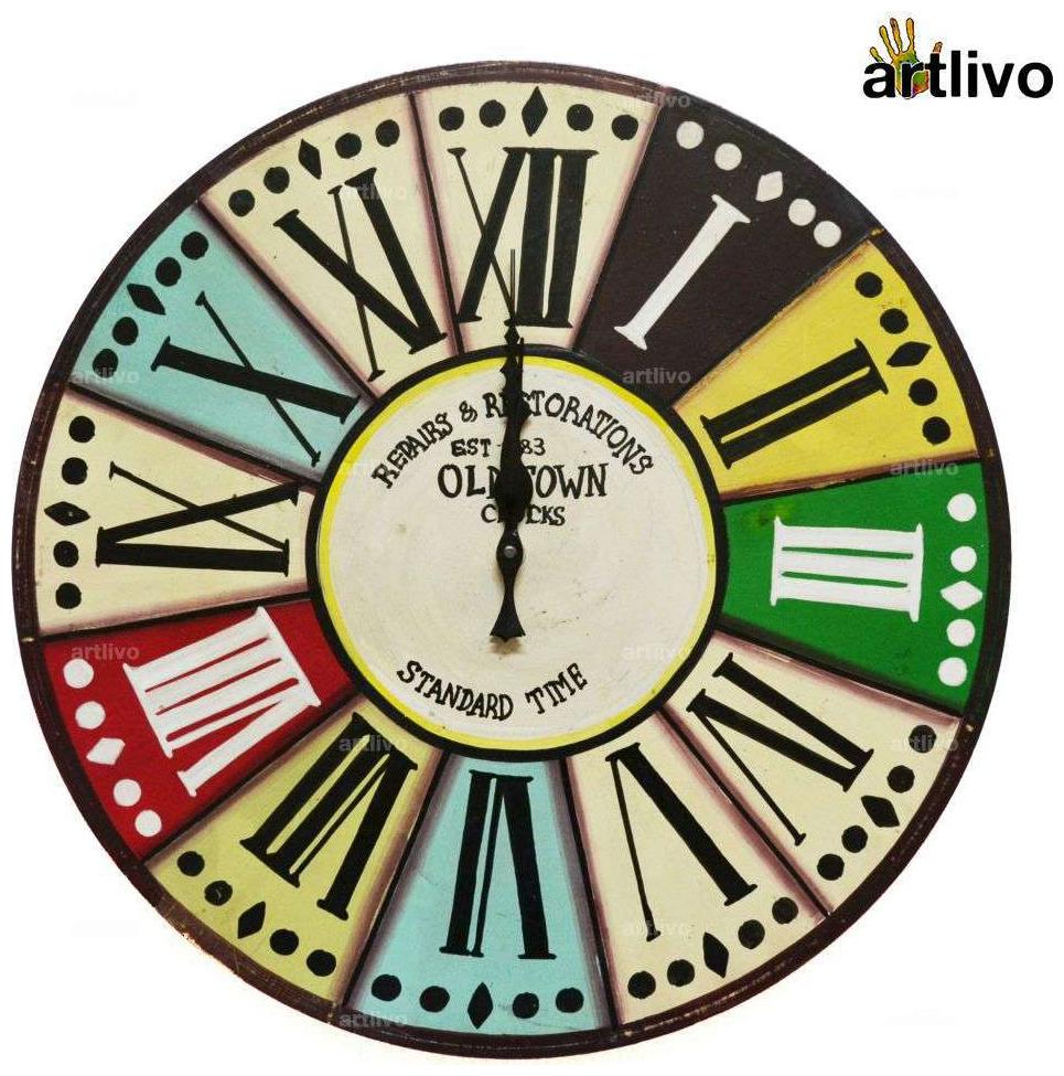 

Artlivo Wood Analog Wall clock ( Set of 1 )