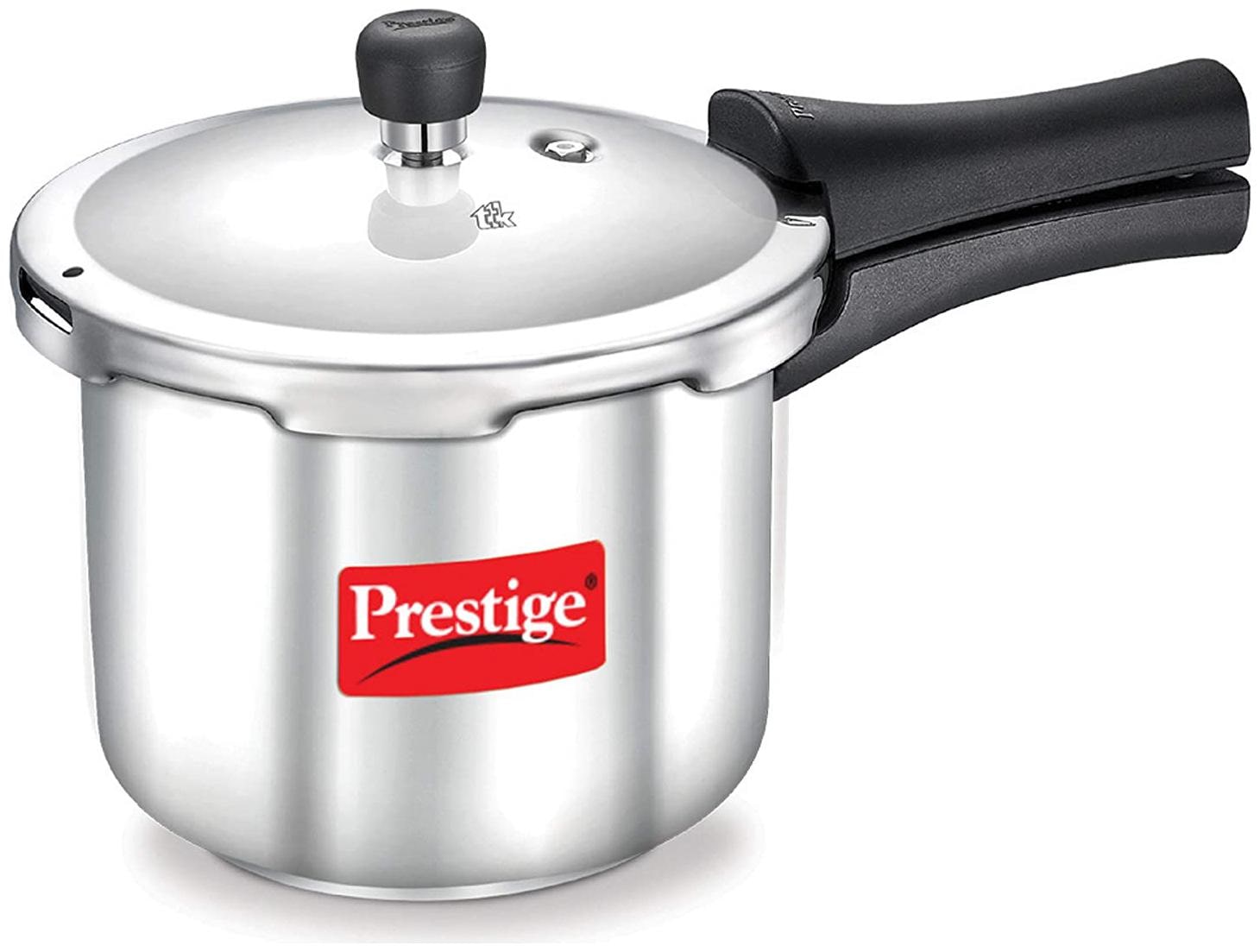 

Prestige Popular Stainless Steel 2 L Induction Bottom Outer Lid Pressure Cooker - Set of 1