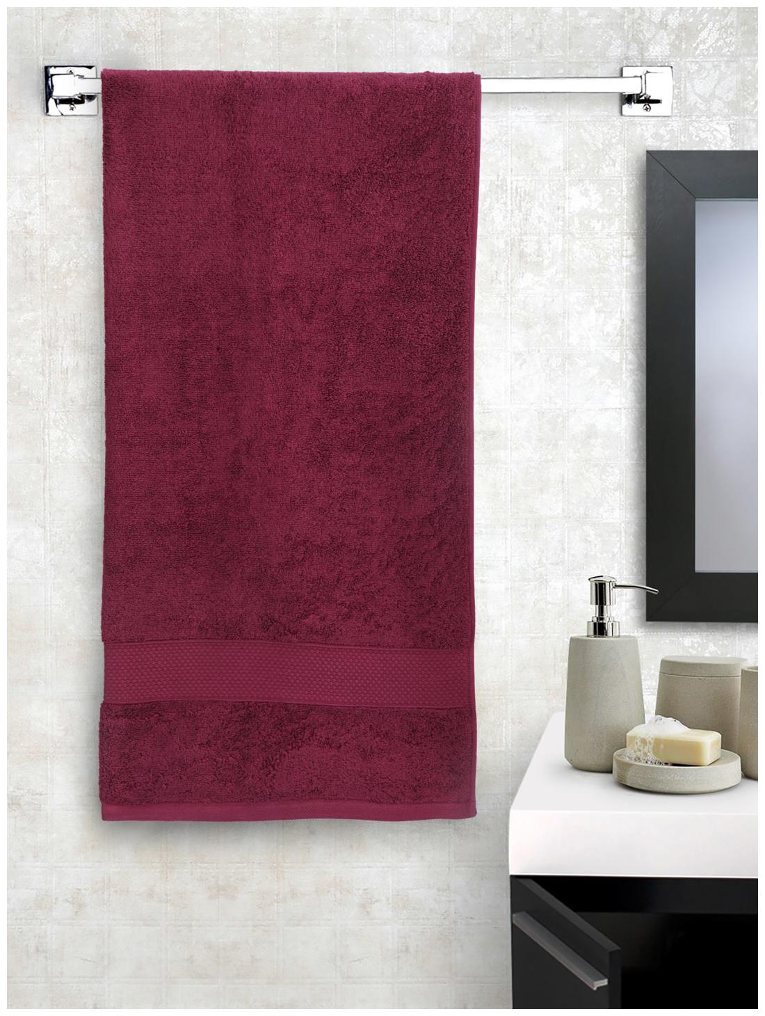 

Portico New York 600 GSM Cotton Bath towel ( 1 piece Purple )