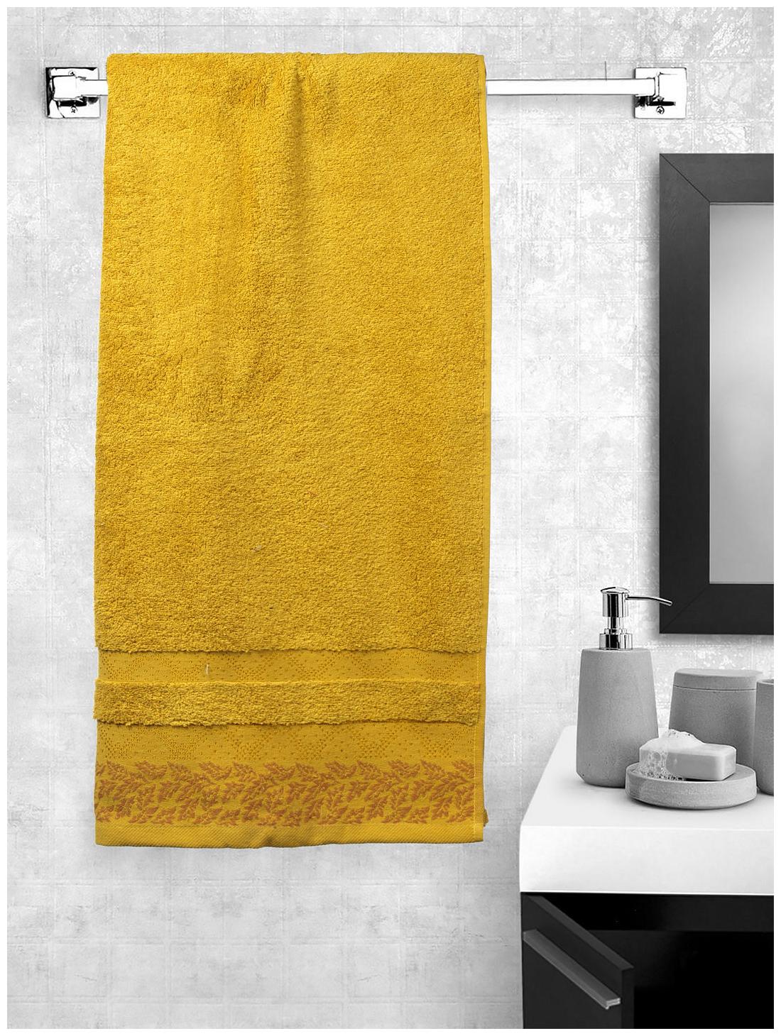 

Portico New York 600 GSM Cotton Bath towel ( 1 piece Mustard )