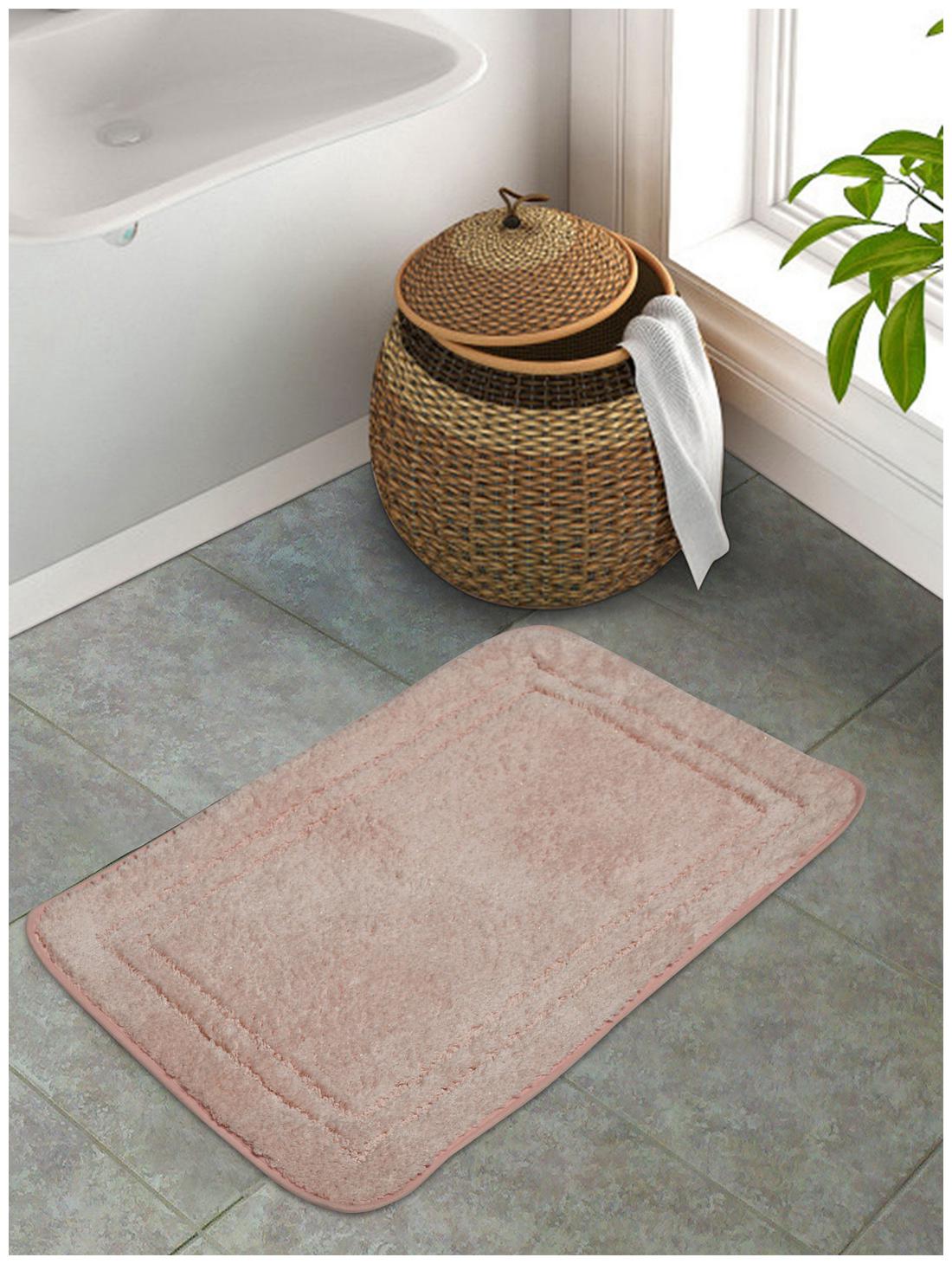 

Portico New York Cotton Solid Pink 1 Large Bath Mat Portico New York