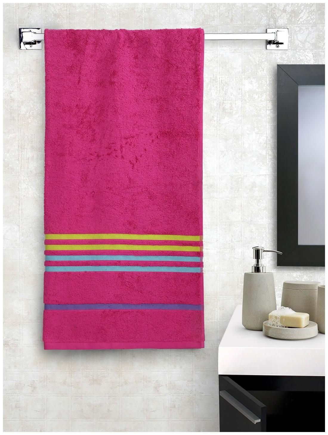 

Portico New York 550 GSM Cotton Bath towel ( 1 piece Blue )