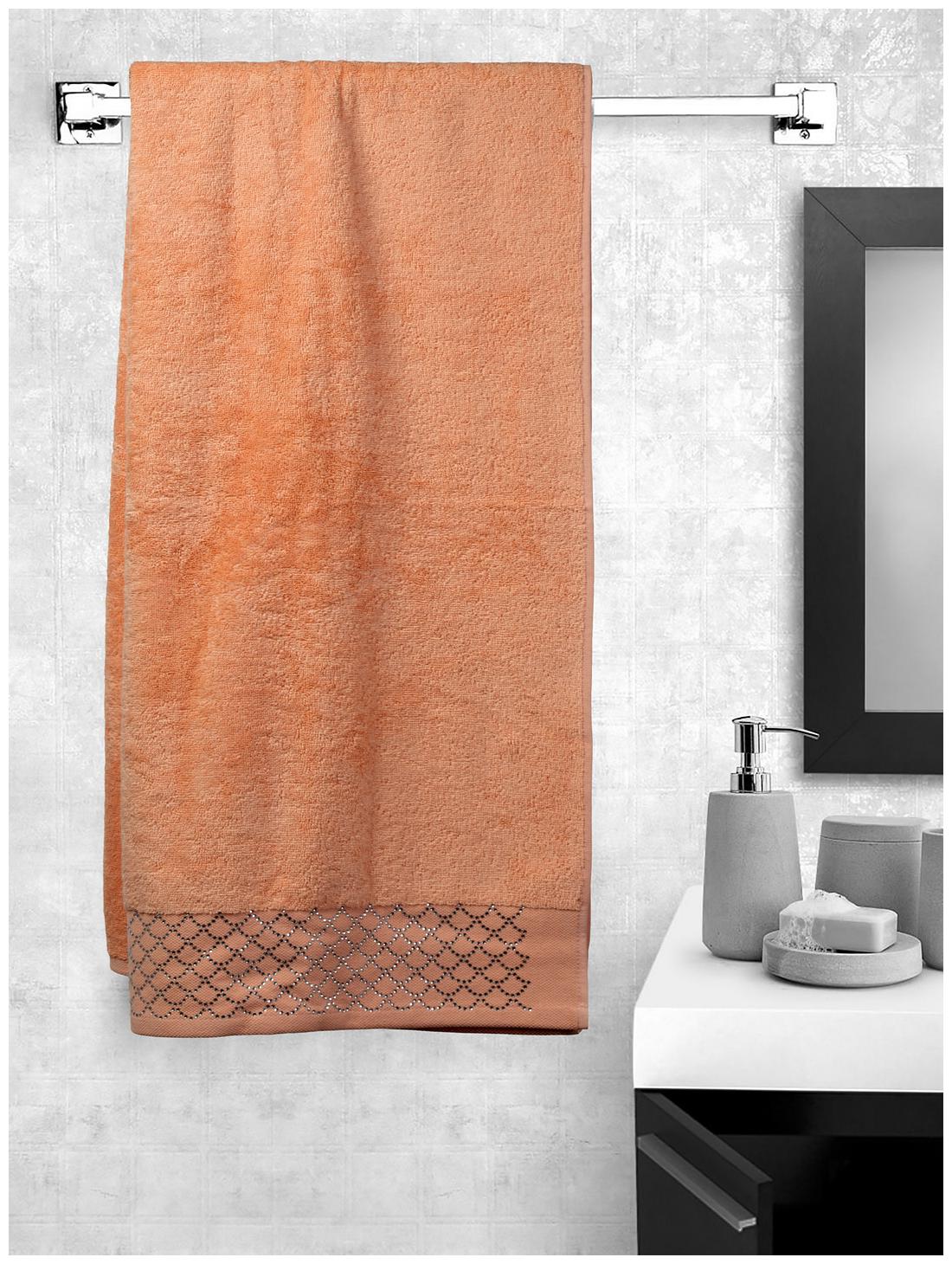 

Portico New York 600 GSM Cotton Bath towel ( 1 piece Pink )