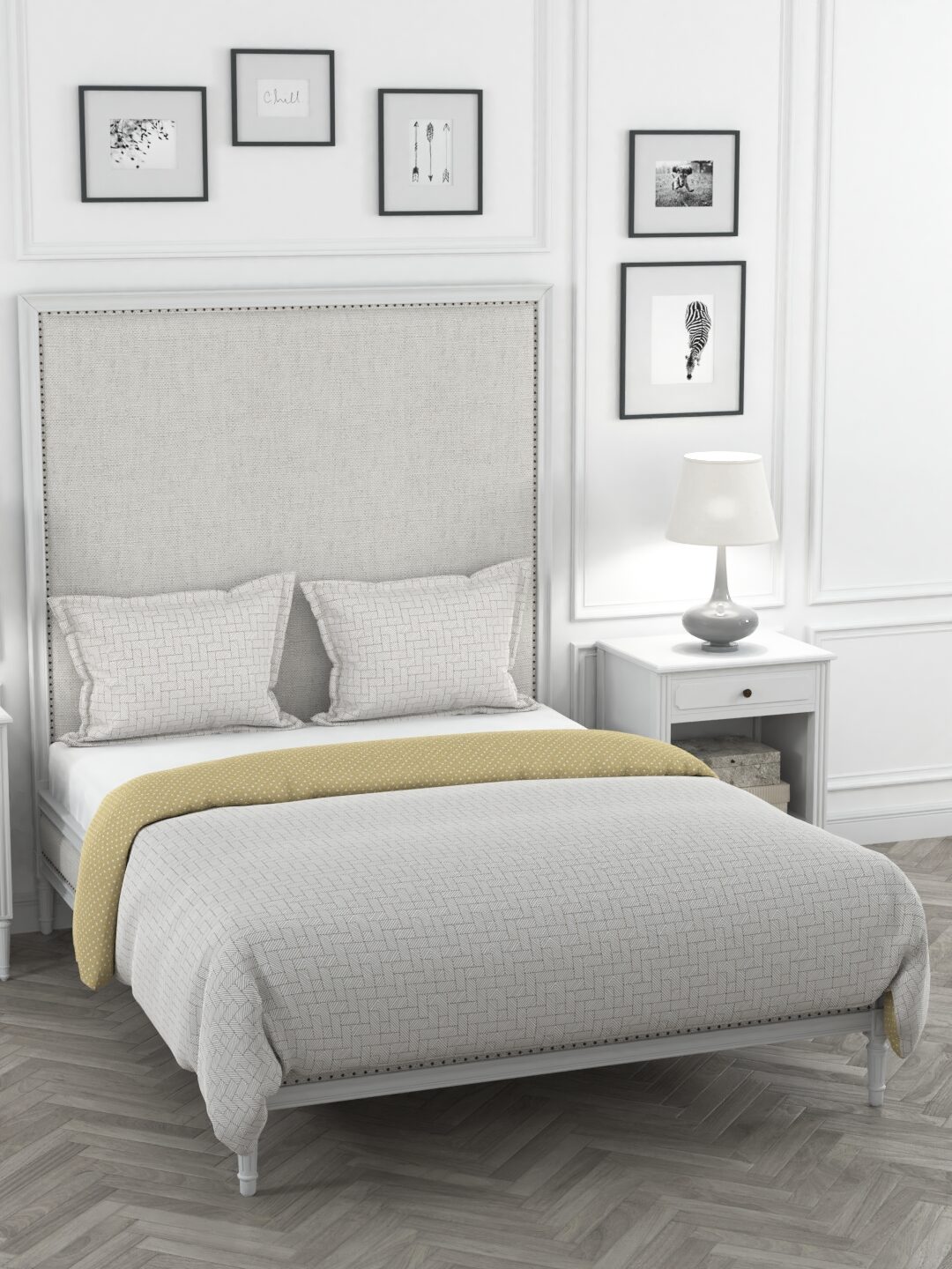 

Portico New York Cotton Printed King Size Bedsheet 300 TC ( 1 Bedsheet With 2 Pillow Covers Multi )