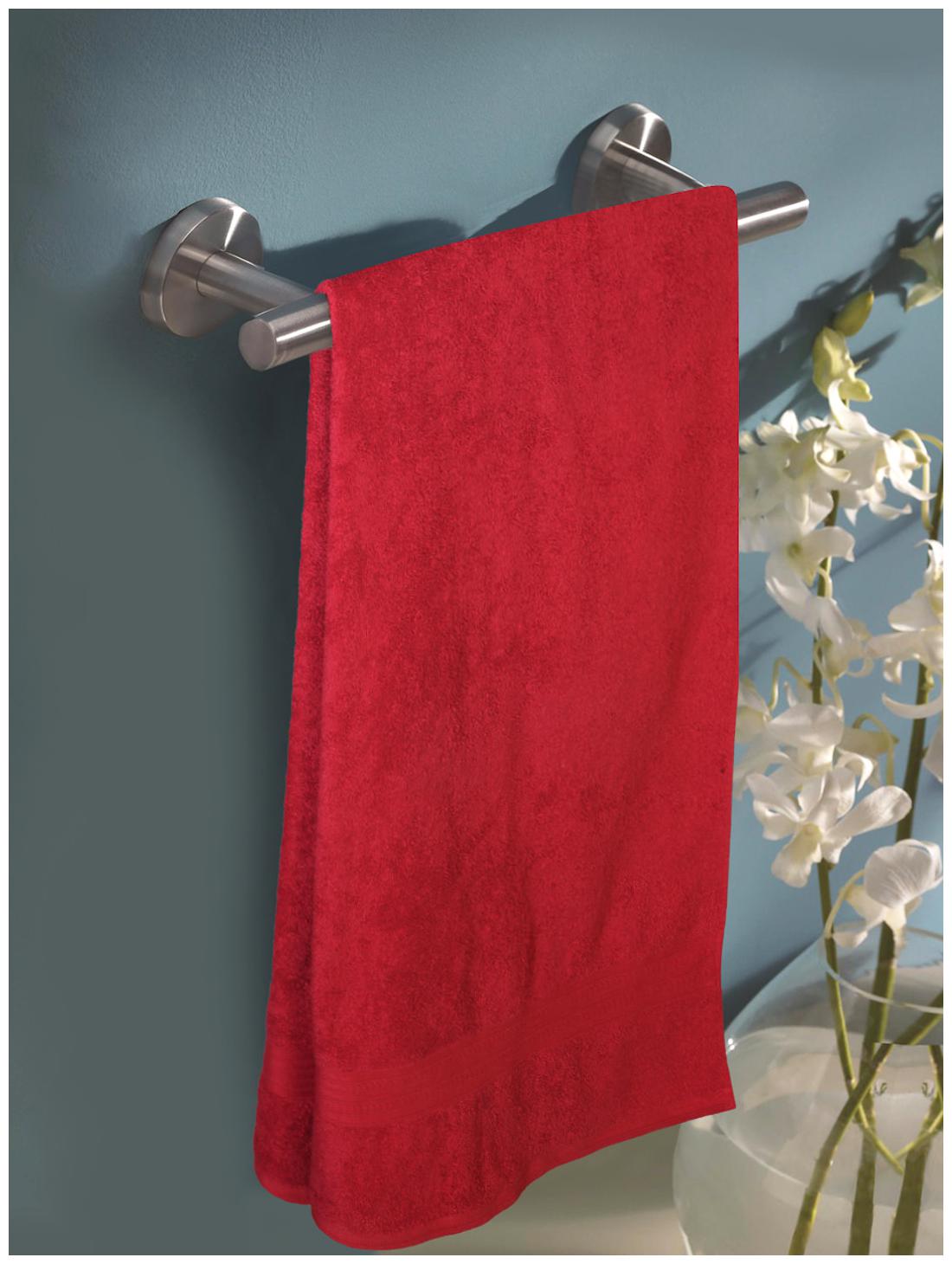 

Portico New York 450 GSM Cotton Bath towel ( 1 piece Red )