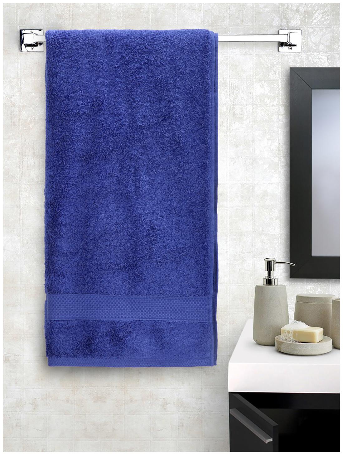 

Portico New York 600 GSM Cotton Bath towel ( 1 piece Blue )