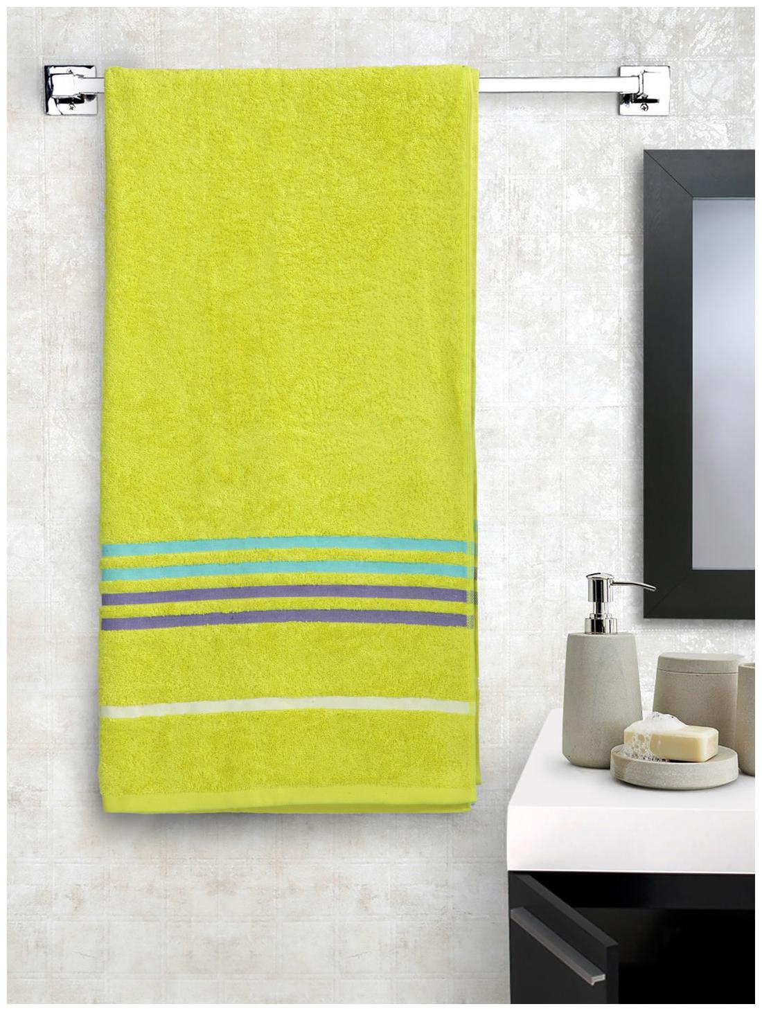 

Portico New York 550 GSM Cotton Bath towel ( 1 piece Yellow )