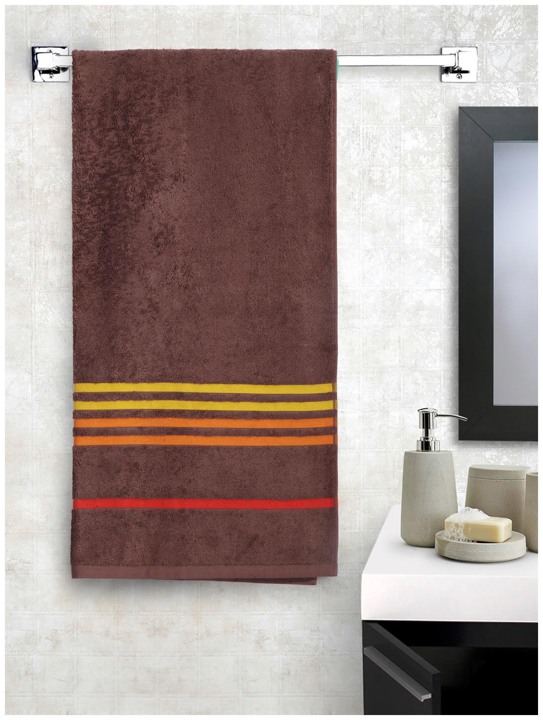 

Portico New York 550 GSM Cotton Bath towel ( 1 piece Brown )