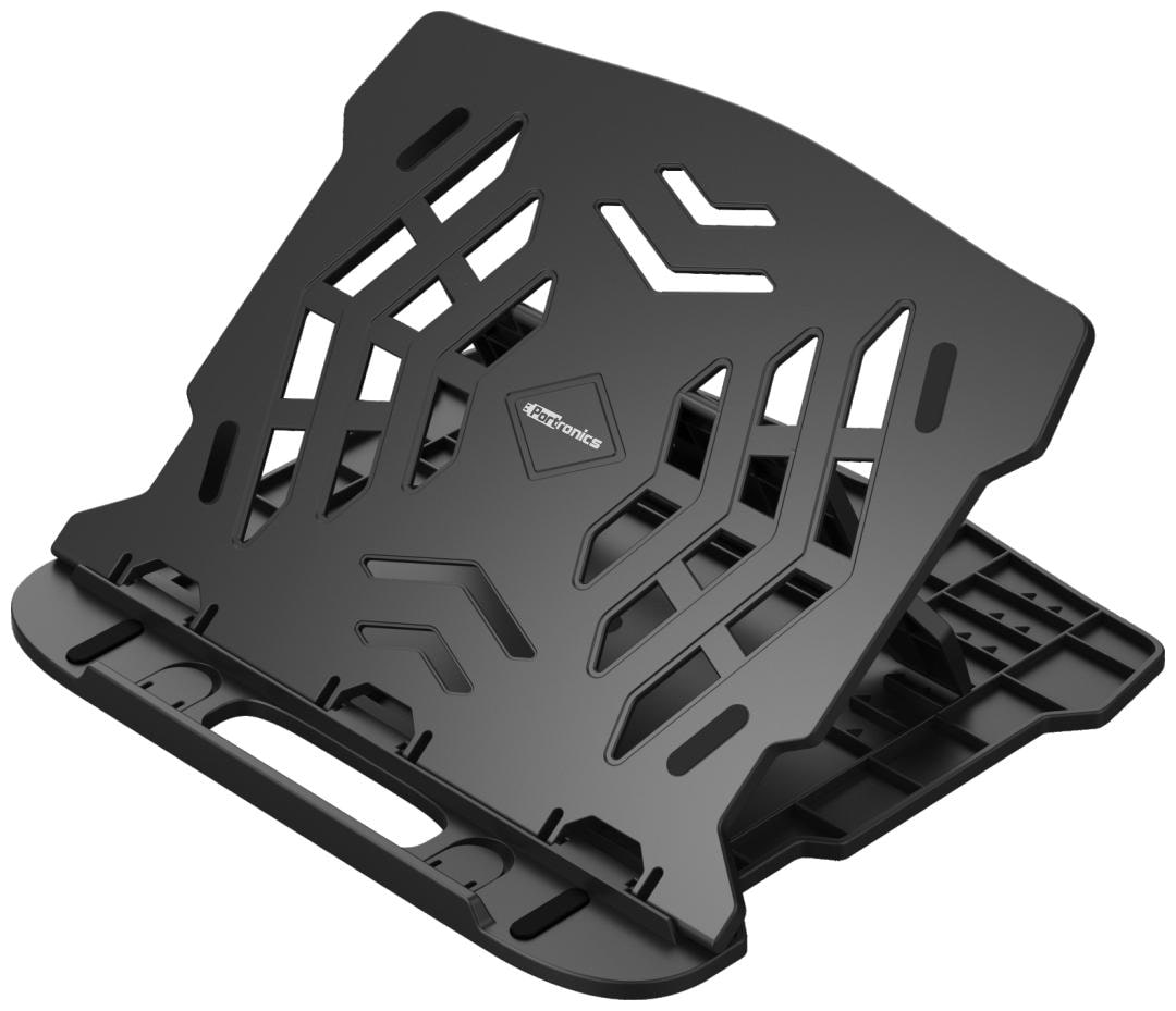 

Portronics POR-1157 My Buddy Hexa 22 Portable Laptop Stand with 7 adjustable angles and 360 degree Rotational base (Black)
