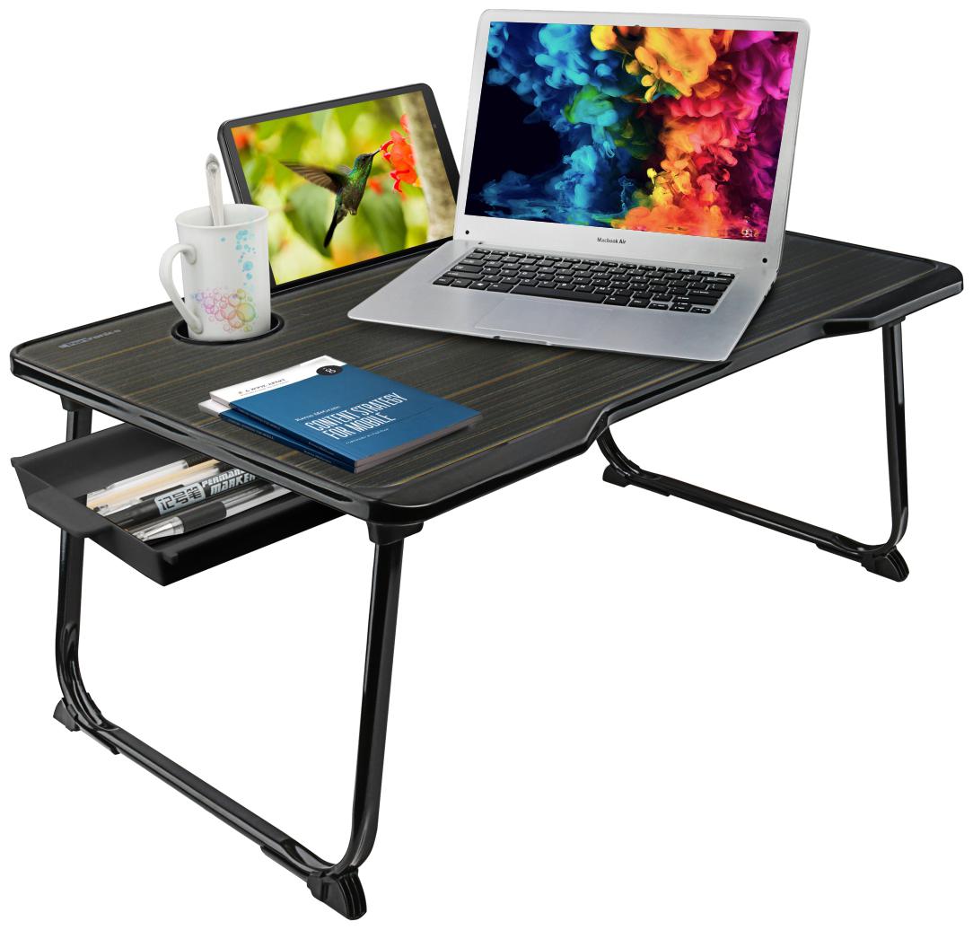 

Portronics POR-1191 My Buddy One Portable Laptop Stand with Cup Holder and Drawer