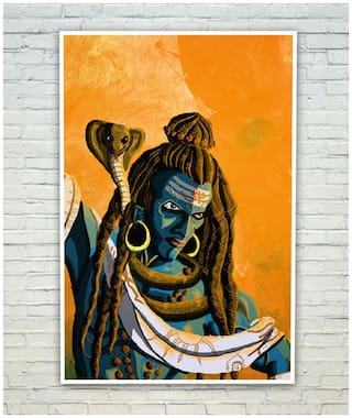 Posterskart Angry Shiva Tandav Poster (30.48 cm (12 inch) x 45.72 cm (18 inch))