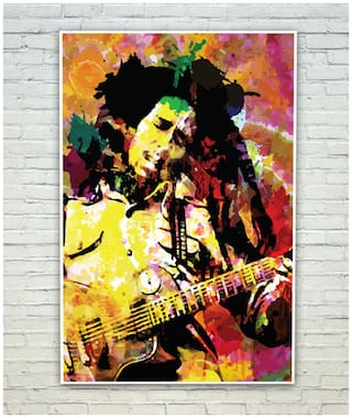 Buy Posterskart Bob Marley Psychedelic Guitar Art Poster 30 48 Cm 12 Inch X 45 72 Cm 18 Inch Online At Low Prices In India Paytmmall Com