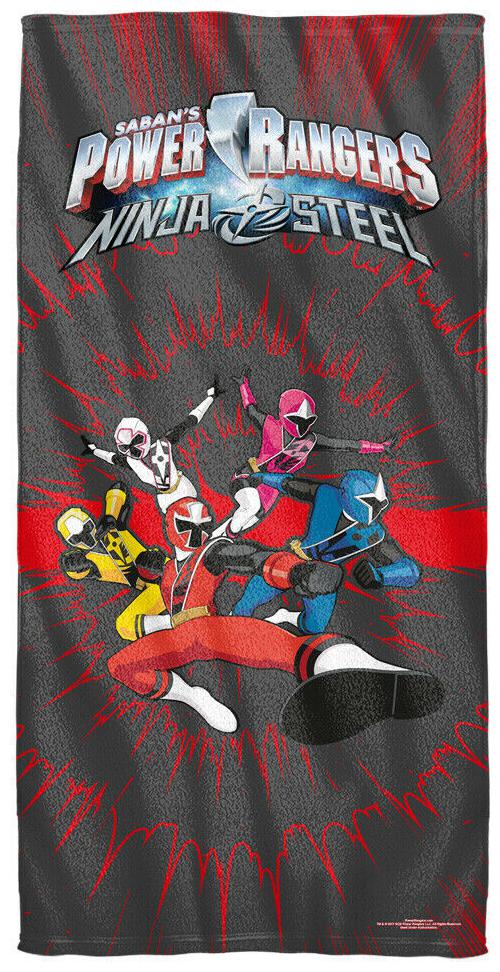 

Power Rangers Ninja Team Licensed Beach Towel 60in by 30in