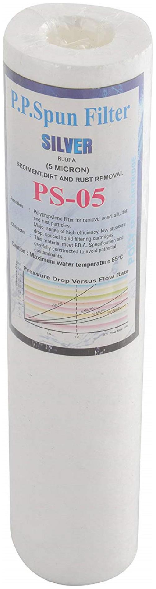 

Pp 10 Spun Filter (Silver) -White