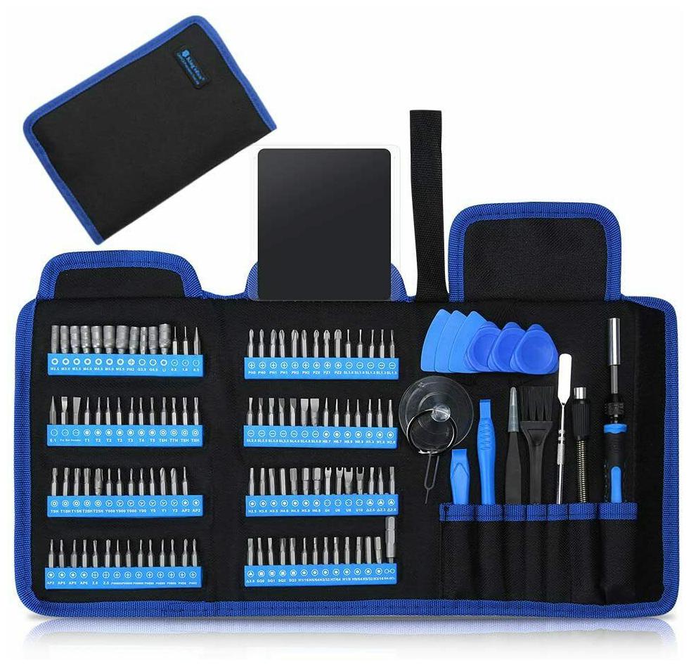 

Precision Screwdriver Set Kingsdun 128pcs Repair Tool Kit with Magnetic Nut