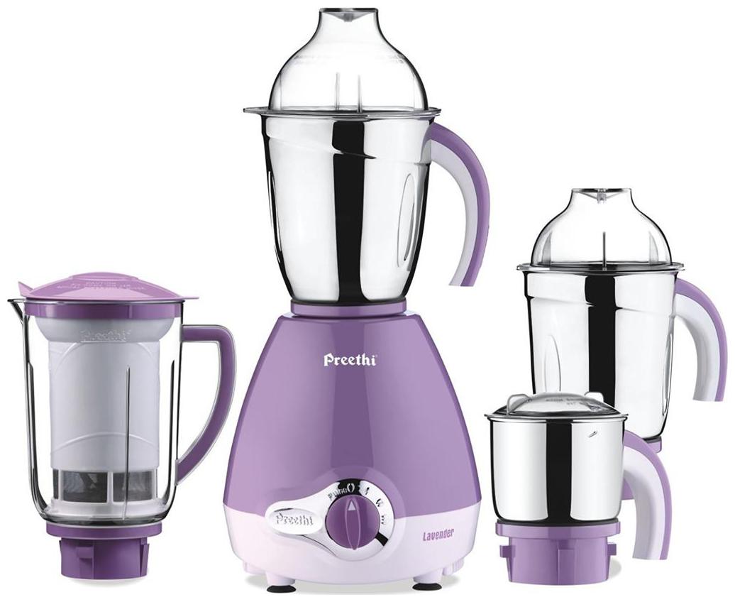 

Preethi LAVENDER PRO - MG 185 600 W Mixer Grinder ( Blue 4 Jars )