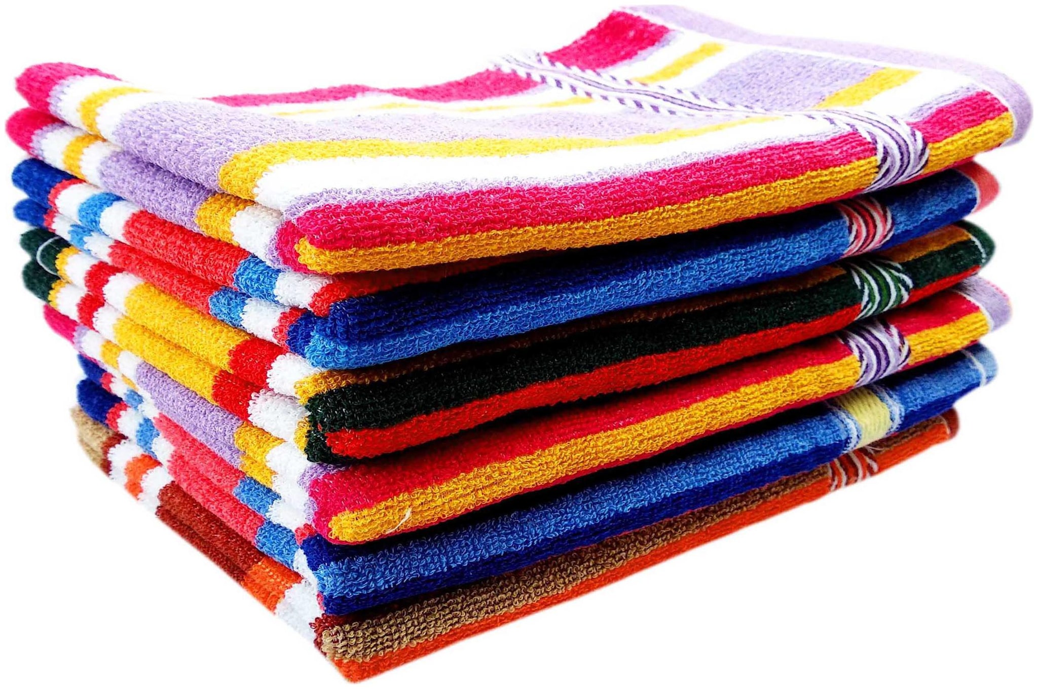 

SPACE FLY 250 GSM Cotton Hand Towel ( 6 Pieces Multi )