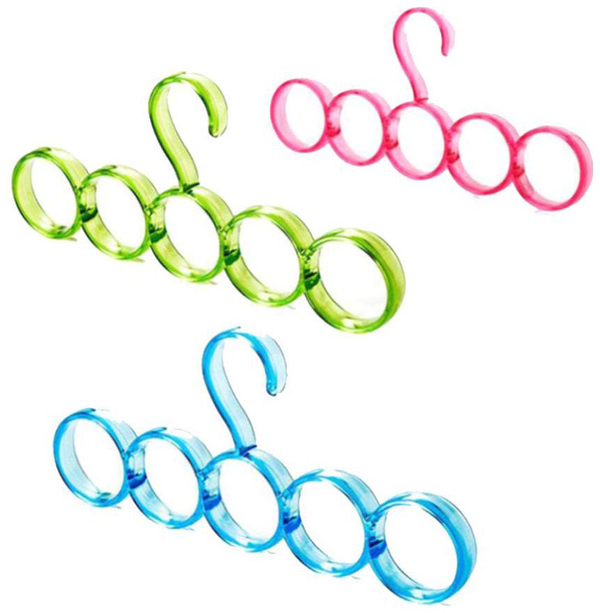

Premium Quality Hanger For Scarfs Ties Belts Dupatta Single Circle Ring Hanger Cloth Accessory (3Pc) Multi Color