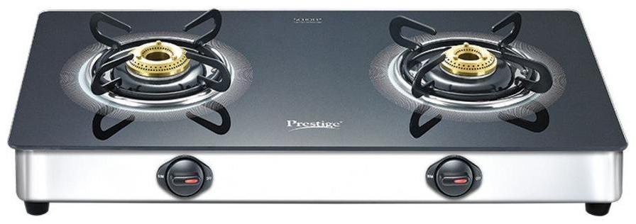 

Prestige 2 Burner Regular Black Gas Stove