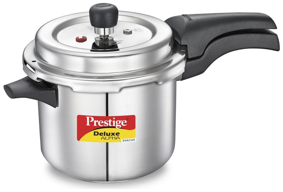 

Prestige Stainless Steel 3 5 L Induction Bottom Outer Lid Pressure Cooker - Set of 1