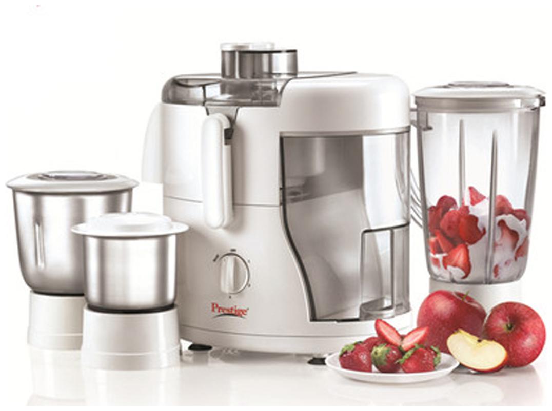 

Prestige CHAMP 550 W Mixer Grinder ( White 3 Jars )