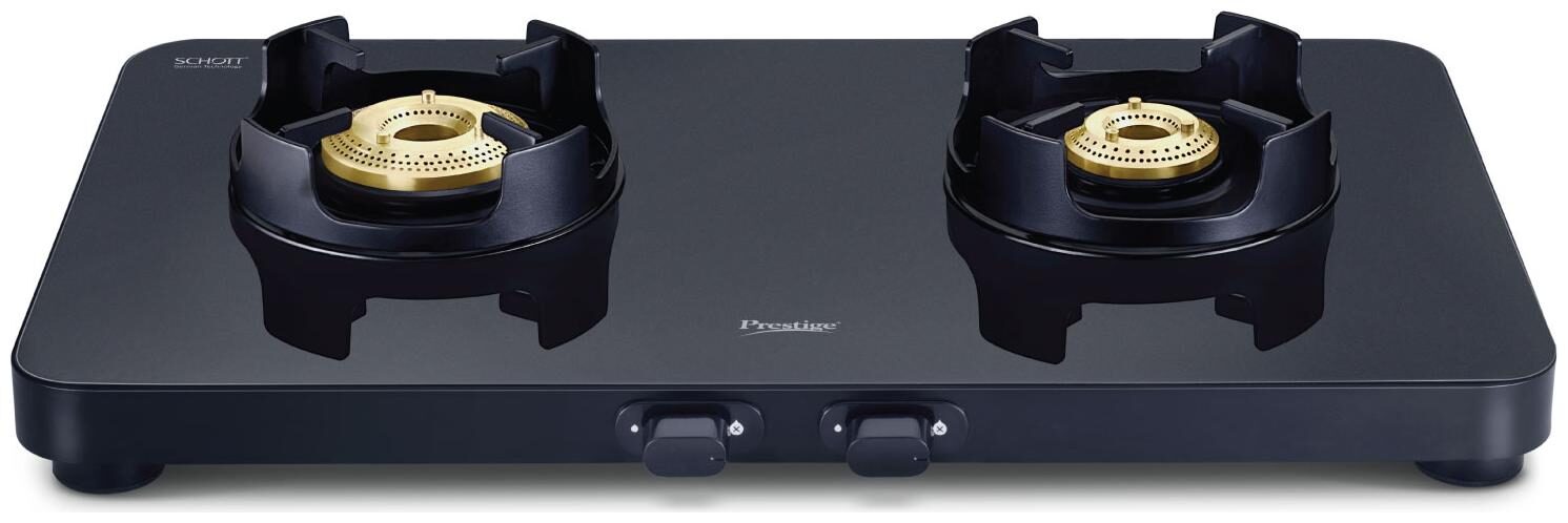 

Prestige Edge 2 Burner Regular Black Gas Stove